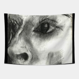 SILENCE - Portrait - Artwork Tapestry