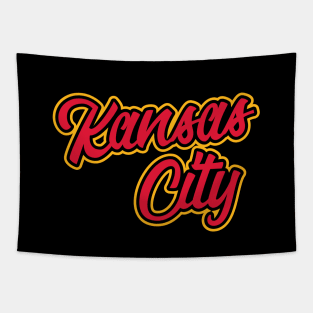 Vintage Kansas City Script For KCMO Locals Tapestry