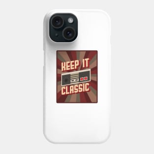 'Keep It Classic Game Console' Funny Video Gamer Gift Phone Case