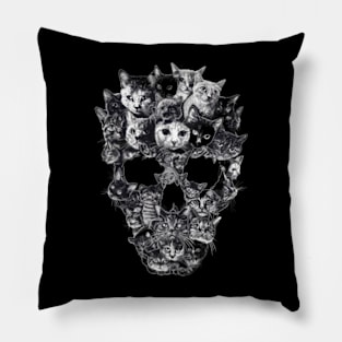 Cat Skull Facts Pillow