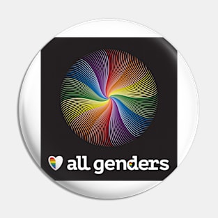 Love all genders Pin