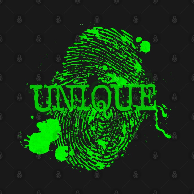 Unique Green Thumbprint by SherringenergyTeez