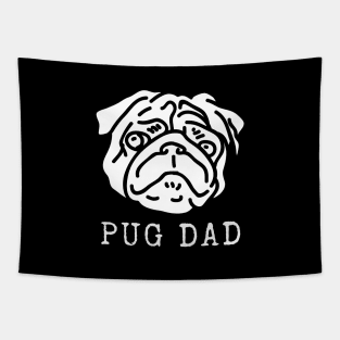 Pug Dad Tapestry