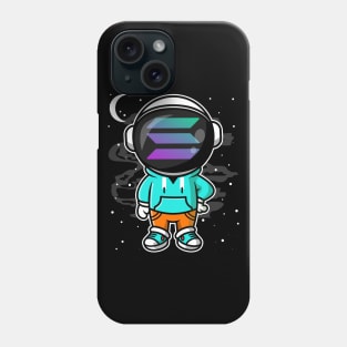 Hiphop Astronaut Solana Coin To The Moon Crypto Token Cryptocurrency Wallet Birthday Gift For Men Women Kids Phone Case