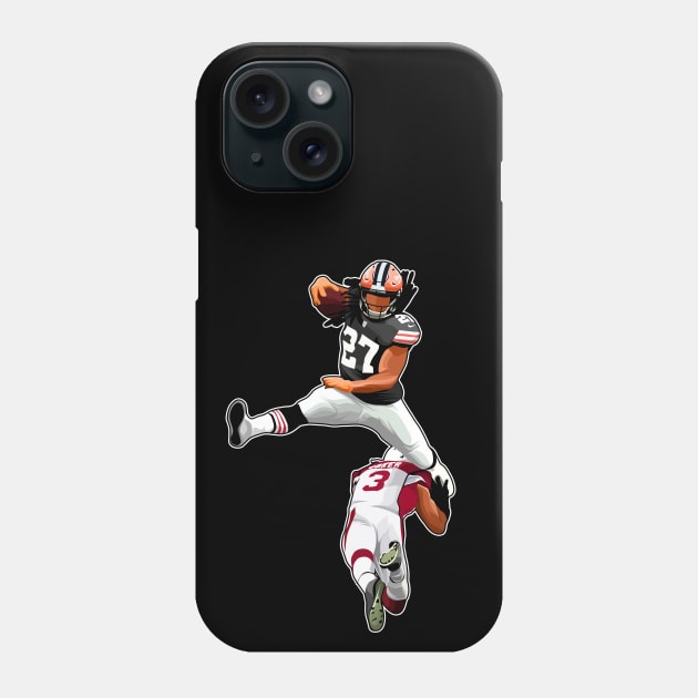 Kareem Hunt Jump Over Budda Baker Phone Case by GuardWall17