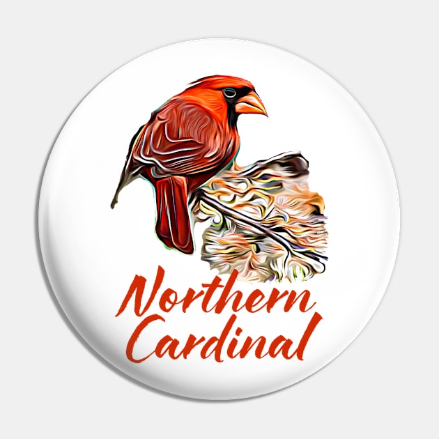 Northern Cardinal Red Pin by Ripples of Time