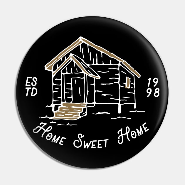 Home Sweet Home Vintage Cabin Pin by Merchsides