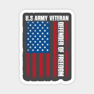 US Army Veteran T-shirt Magnet