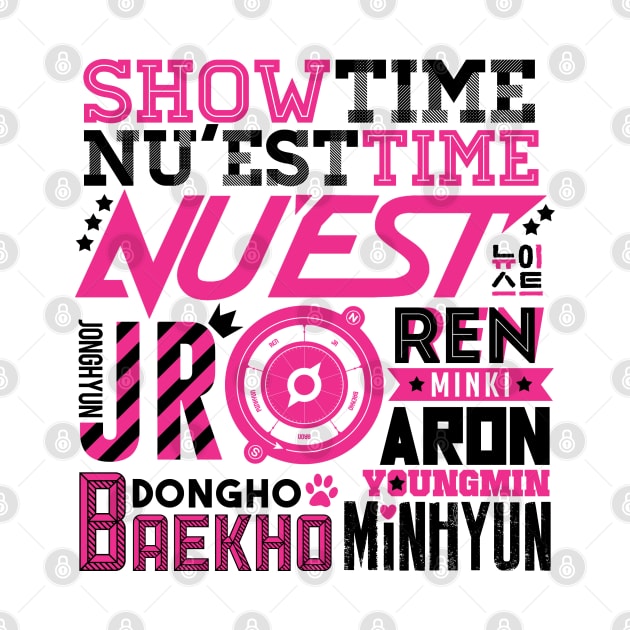 NU'EST Font Collage by skeletonvenus