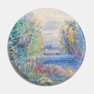 River Landscape by Auguste Renoir Pin