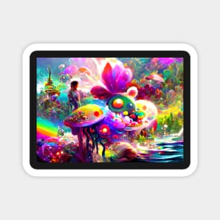 Color Globs | Rainbow Flora Magnet