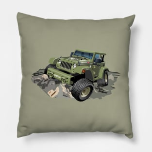 Cartoon jeep Pillow