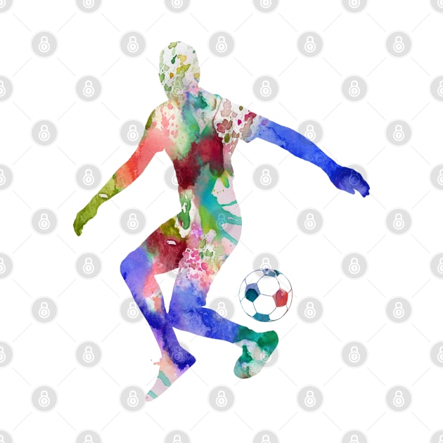 Man Soccer Player by RosaliArt