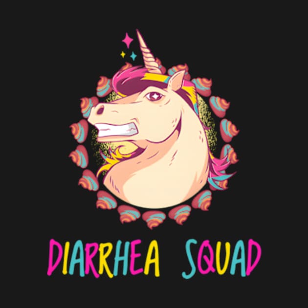 Unicorn Mullet Diarrhea Squad Rainbow Poop by jasper-cambridge
