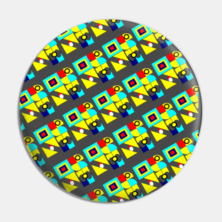 New Geomatric shapes colourful pattern Pin