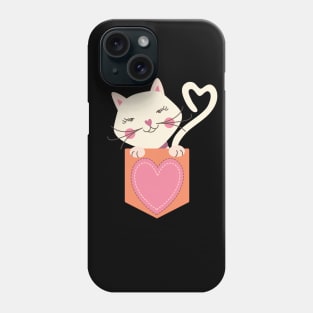 Funny Cat Pocket Gift Phone Case