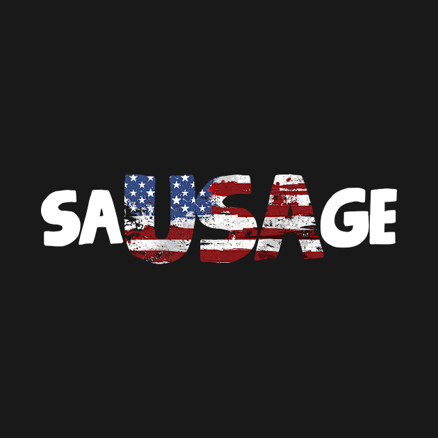 Sausage USA American Flag by KAWAIITEE