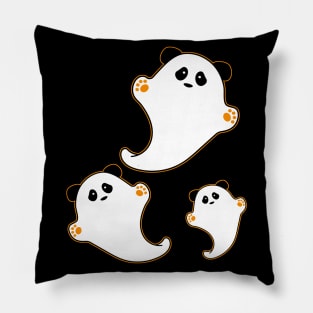 Halloween Pandamonium, Cute Panda Ghosts Pillow