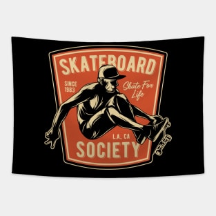 Skateboard Vintage Tapestry