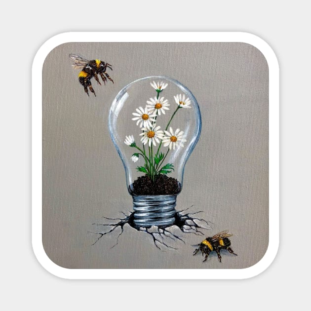 Bumblebees Magnet by Hecartstore