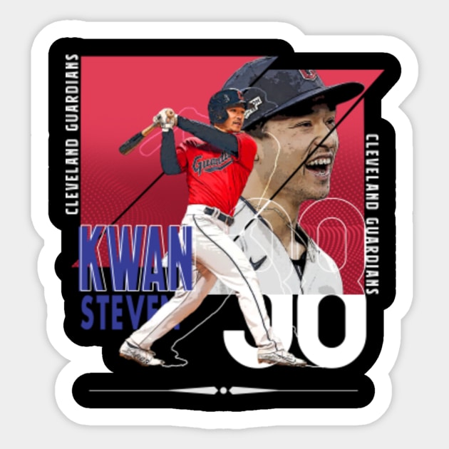 Steven Kwan Baseball Paper Poster Guardians - Steven Kwan