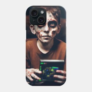 Zombie Boy portrait Phone Case