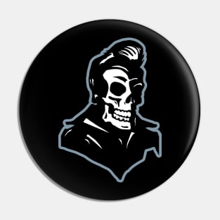 Rockabilly Skull Pin