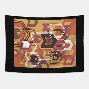 Abstract Geometric Arrow Pattern Tapestry