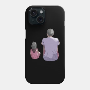 Father Daughter Love in Watercolor Phone Case