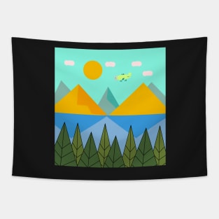 Lake and mountains Tapestry