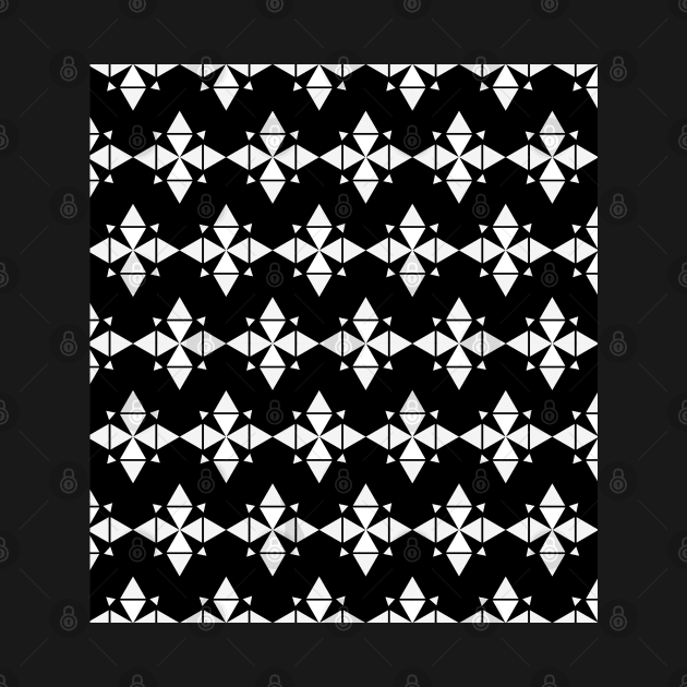 Black and white seamless pattern by Spinkly