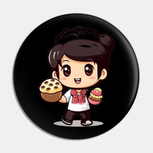 kawaii chef T-Shirt cute  funny Pin