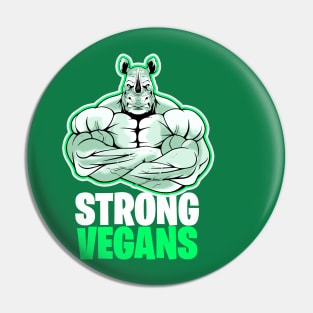 Strong Vegans Pin