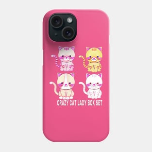 Crazy Cat Lady Box Set Phone Case