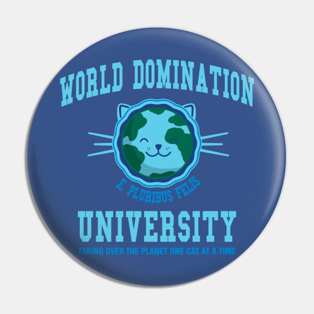 World Domination University Pin by fishbiscuit