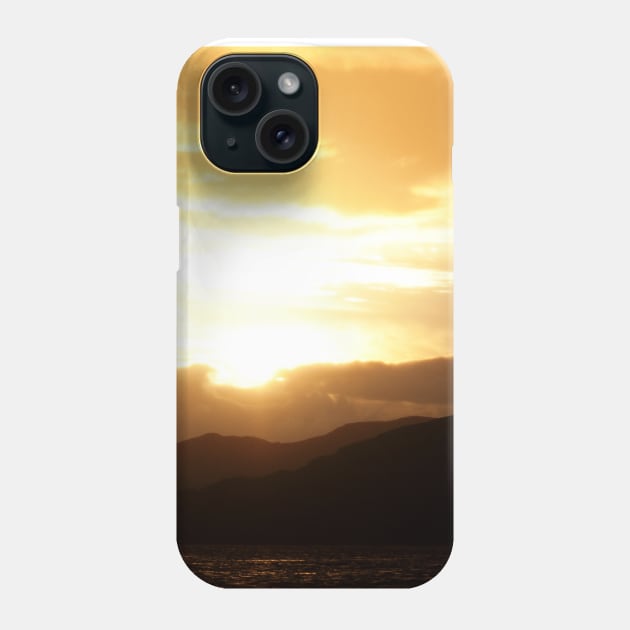 Highland Sunset over Loch Alsh - Highlands, Scotland Phone Case by richflintphoto