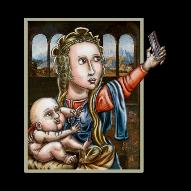 Madonna of the Selfie by CIZDIBUJOS