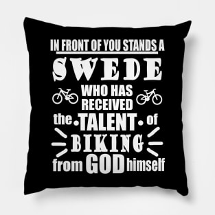 Swede Cycling Cycling Scandinavia Pillow