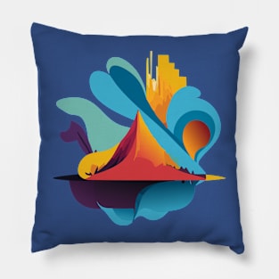 abstract landscape Pillow