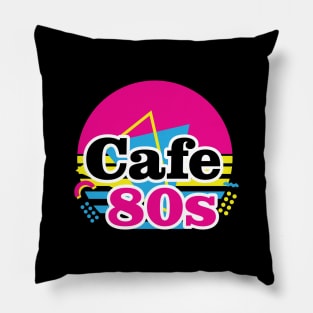 Cafe 80s Retro Pillow