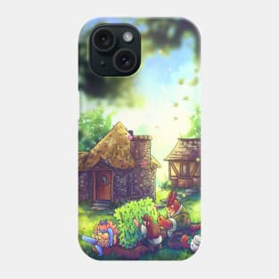 Peaceful Cottage Gardening - "Seb & Spice" Art Phone Case