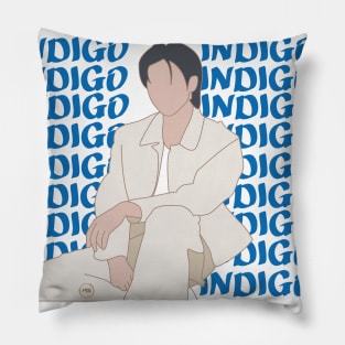 Design in silhouette of nam-joon bts Pillow