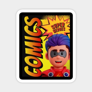 Comics Super Heroes Magnet