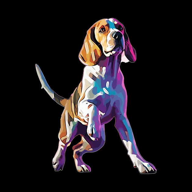 Arty Beagle Dog Dance Competition by QQdesigns