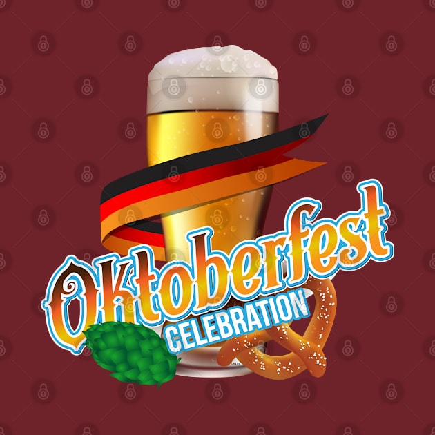 Oktoberfest Celebration Shirt Beer Glass Gift T Shirt Tee by creative