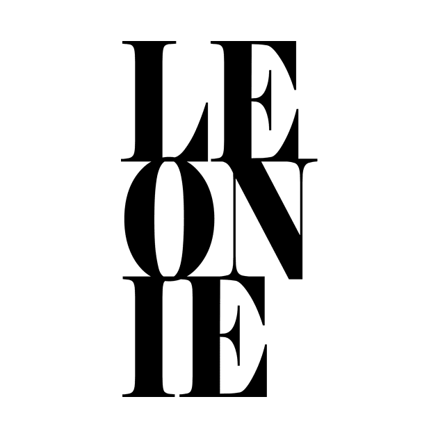 Leonie Girls Name Bold Font by xsylx