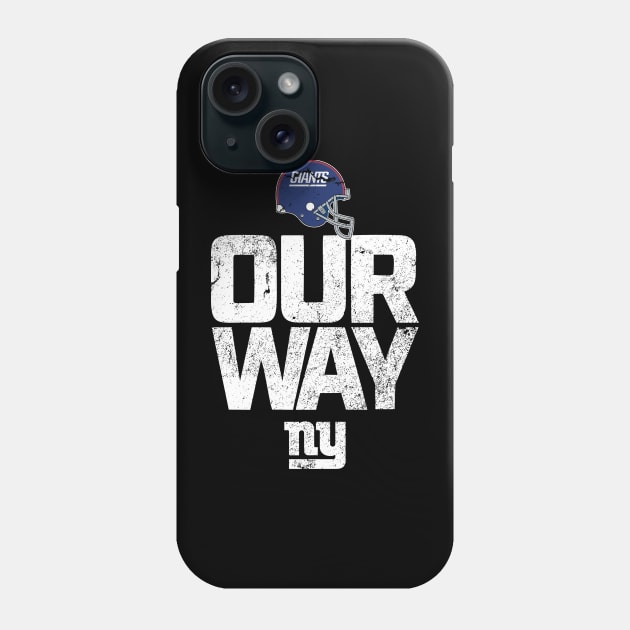 New York Giants Football Helmet Phone Case by Indiecate