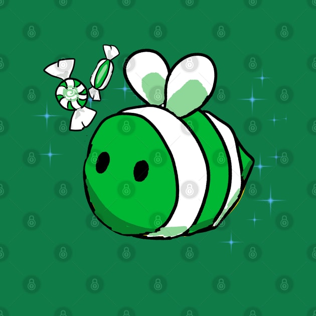 Mint Candy Bee by allthebeanz