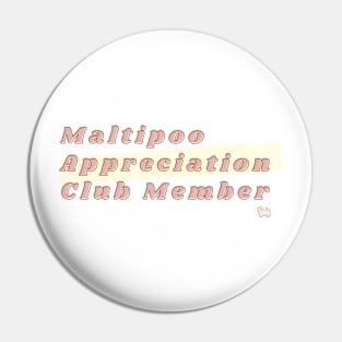 Maltipoo Lover Club Pin