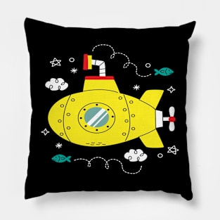 Submarine Day Pillow